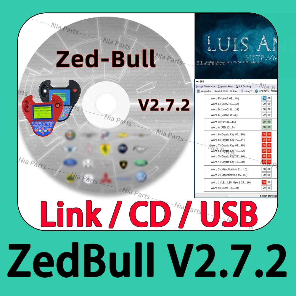 Zed Bull Clone V2.7.2 inspection tools diagnostic pour voiture Scanning tool Diagnostic software zed-bull clone 2.7.2 Car Repair