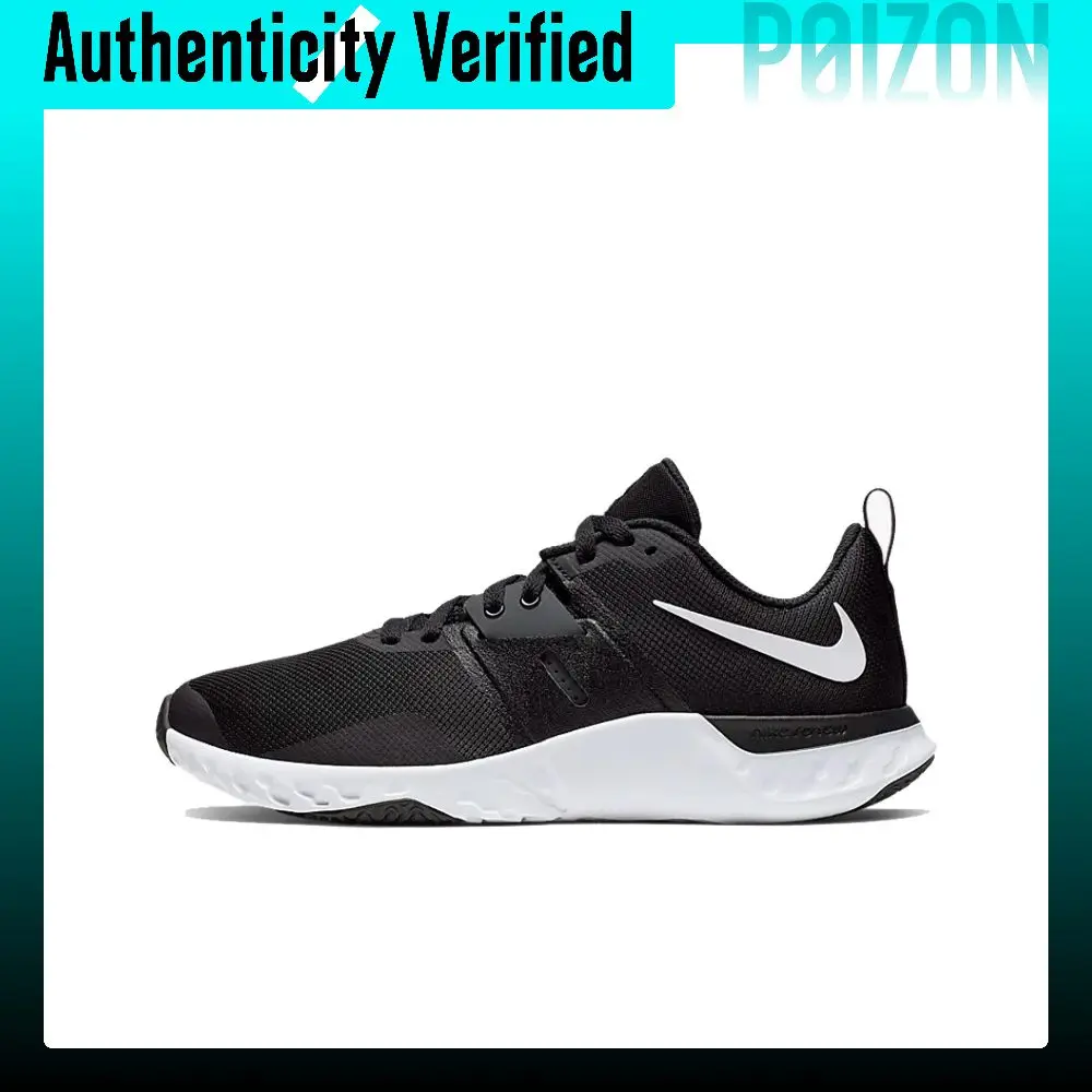 Nike Renew Retaliation Tr Fabric Slip Resistant Support Lightweight Low top Running Shoes Men's Black White AT1238-003