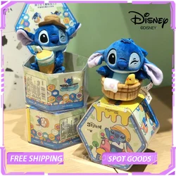 Genuine Disney Lilo & Stitch Blind Box Doll Bear peluche Doll zaino Book Bag portachiavi piccolo ciondolo per Girl Gift Play Series