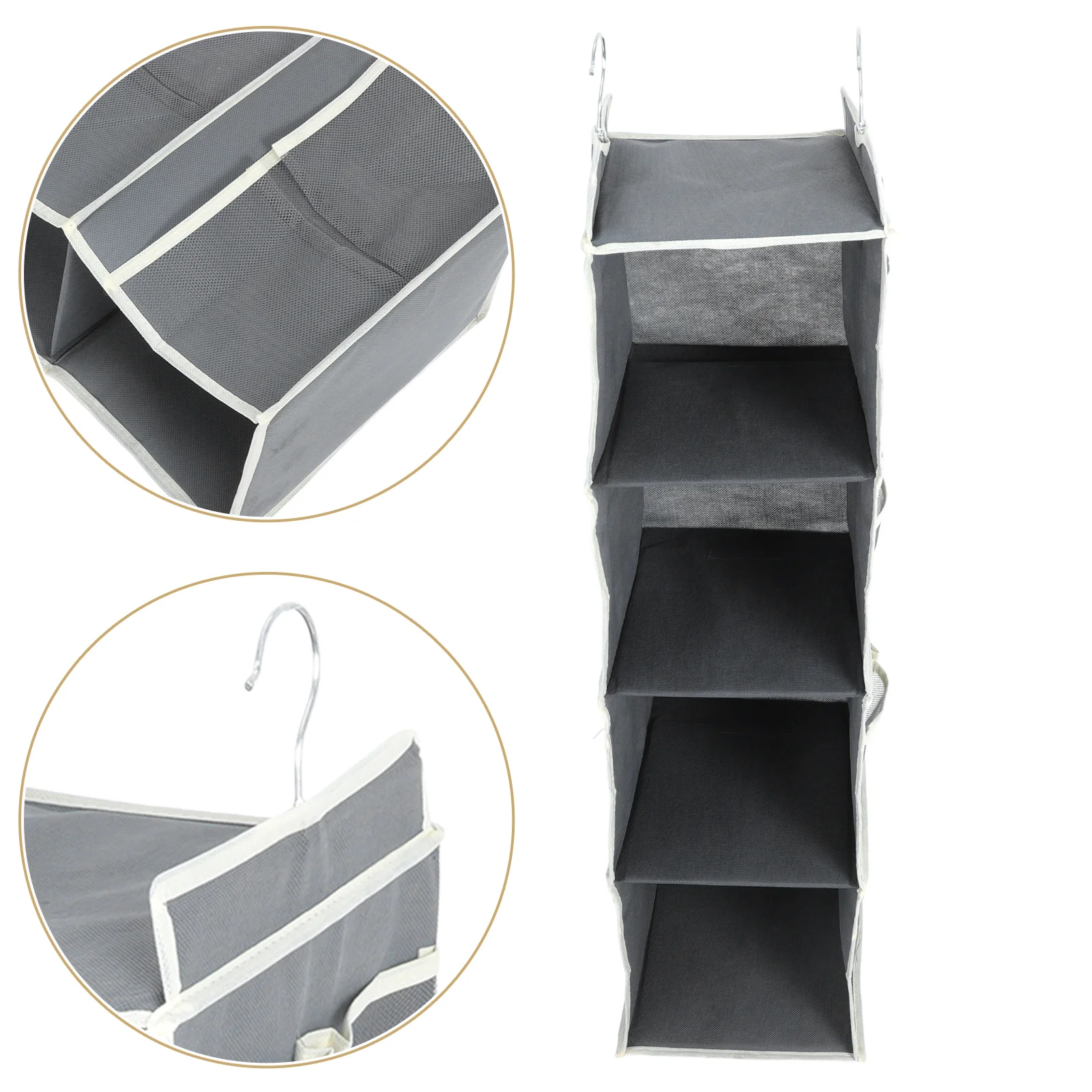 

Hanging Lingerie Bag Organizer for Home Pouch Storage Closet Bags Dorm Clothes Bed Rail Non-woven Fabric