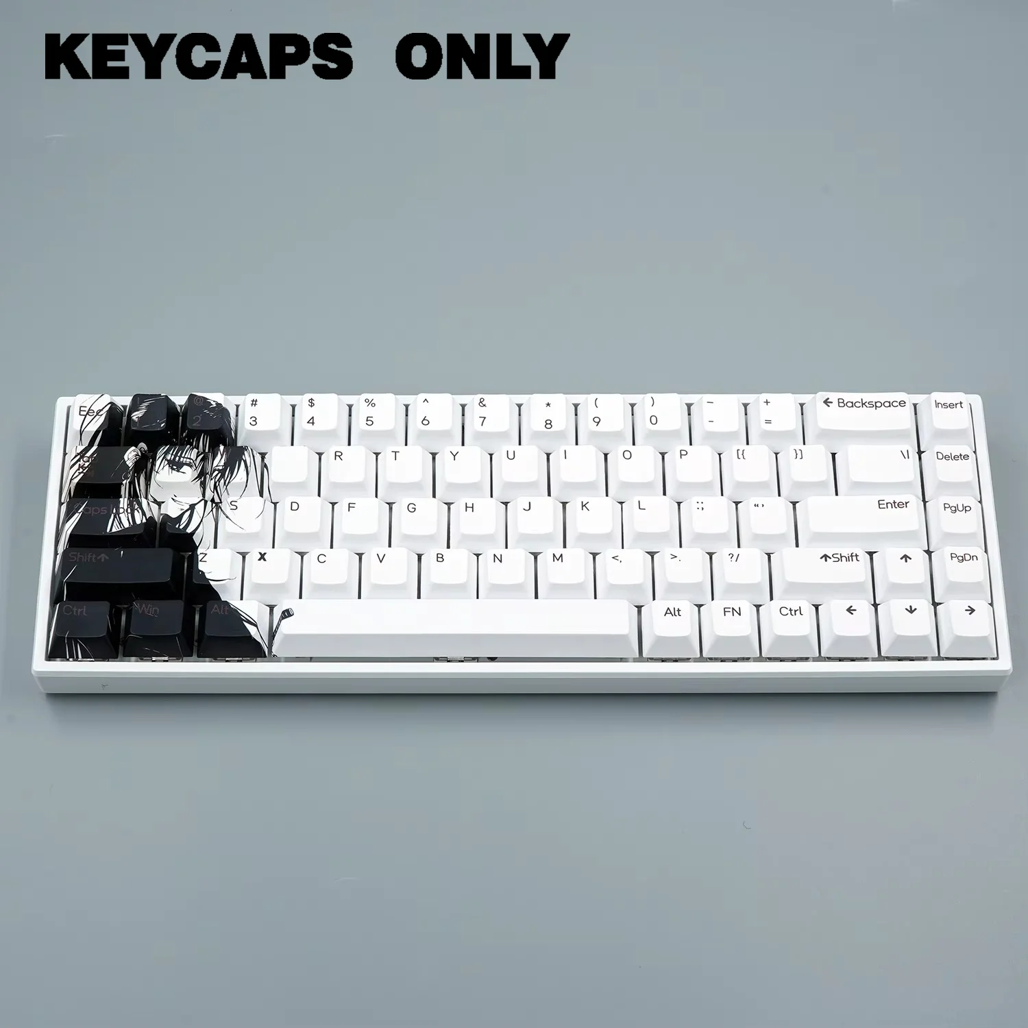 NPKC Kiraz Profil Keycaps Anime Klavye Tuş PBT MX Anahtarı Için anahtar kapaklar 60% 65% Mekanik Klavye Kapakları Wooting 60 MAD 68HE Anahtar kapağı