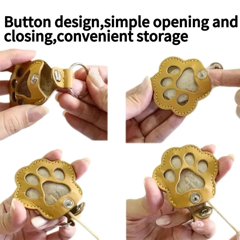 الحيوانات الأليفة الشعر التذكاري المفاتيح بو الجلود تذكار المنجد ل القط الكلب الفراء الحيوانات الأليفة تخزين الشعر قلادة حقيبة يد معلقة الملحقات #5