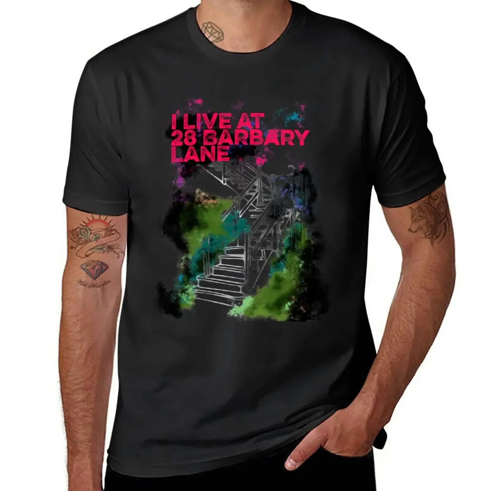 I live at 28 Barbary Lane - Tales of the City T-Shirt kawaii clothes sports fans summer top black t shirts for men