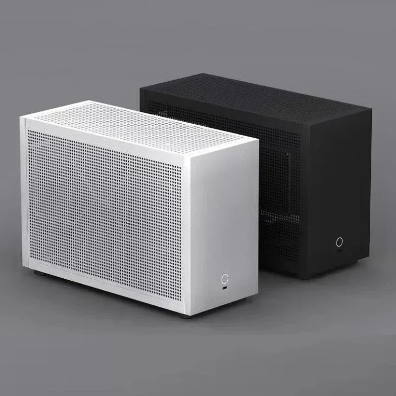New Sales M5 A4 Mini ITX Side Transparent 240 Water-cooled Small Case, SFX Power Por   Small Computer Host