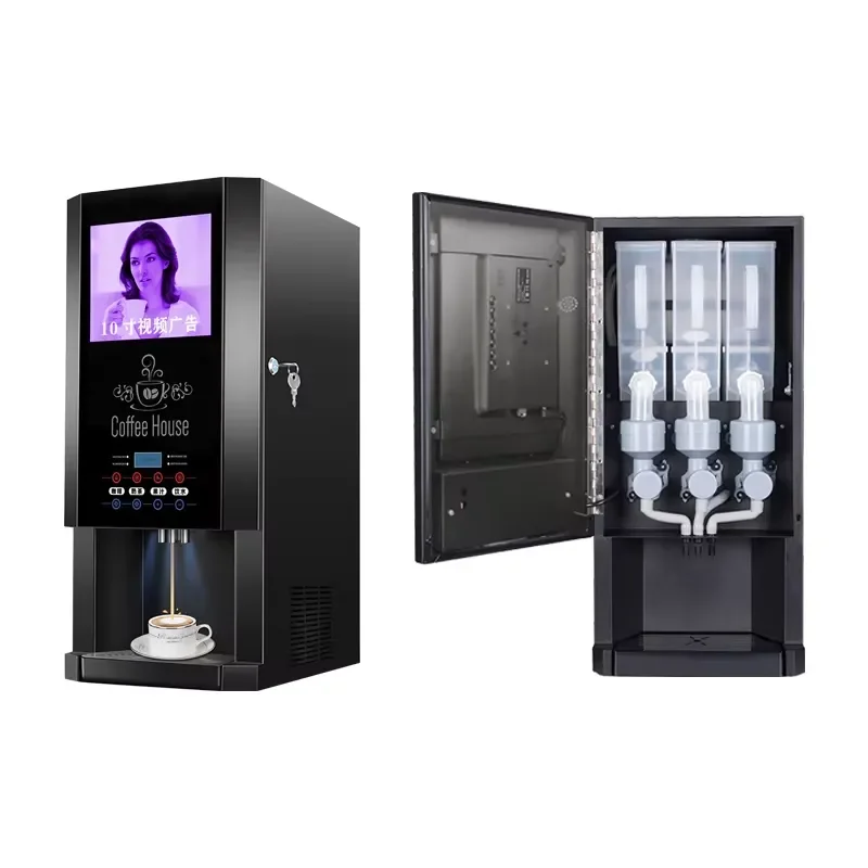 for 30SCW 8L Automatic Instant Coffee Machine Commercial Vending Hot Ice Water Dispenser Professional Office Shop Use
