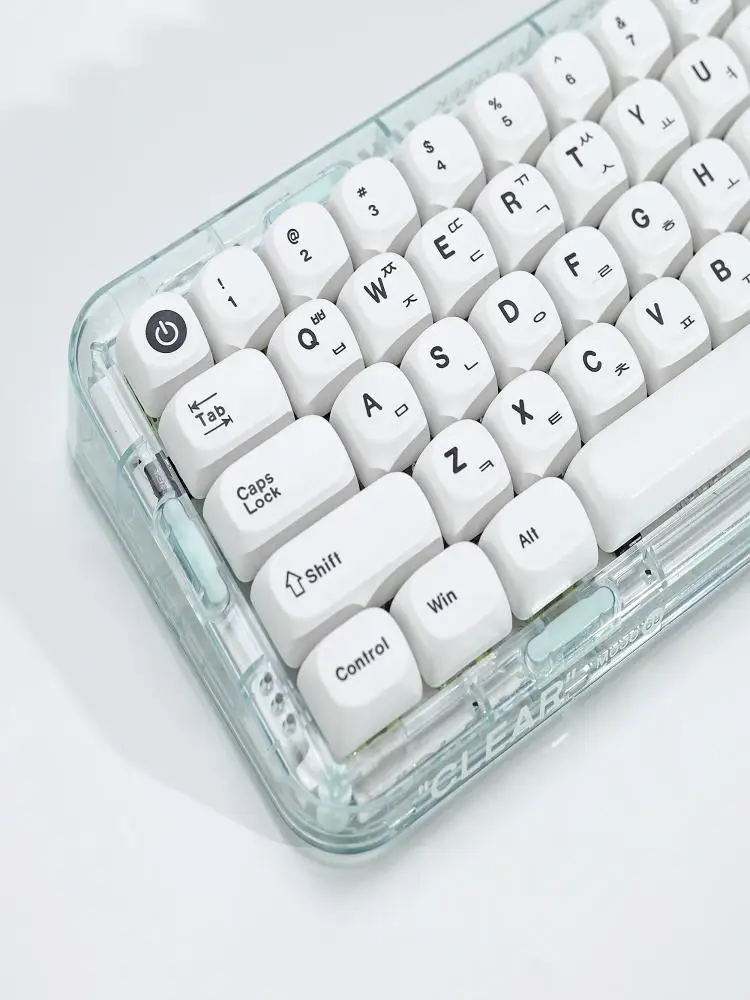 KBDiy Koreańskie Keycapy Białe GMK Minimalistyczny Styl Profil KOA PBT Keycapy Niestandardowe DIY Do Przełączników MX Klawiatury Mechaniczne Gamingowe 60 87 — zdjęcie produktu 7