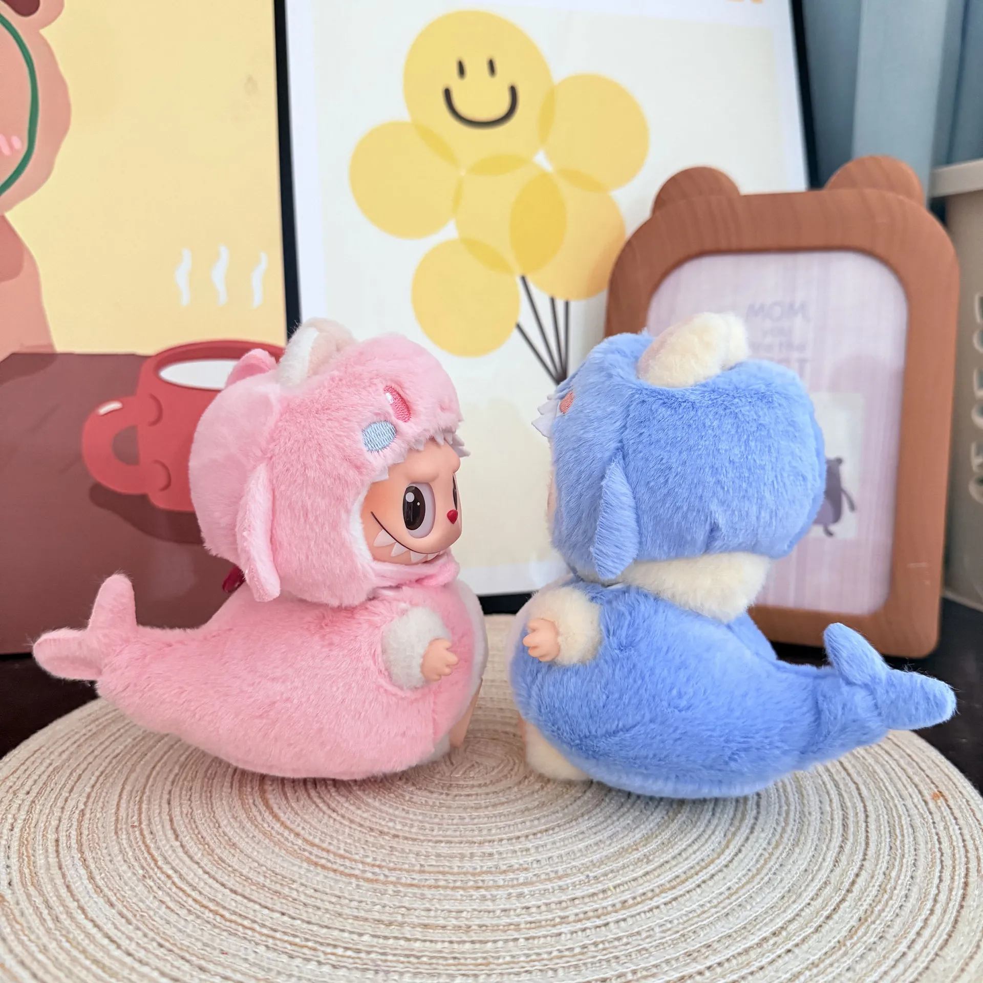 Labubu – vêtements de poupée de 1 à 3 générations, tenues de requin rose, abeille, dinosaure et crevettes frites, ensemble sur le thème des animaux et des aliments mignons pour Labubu