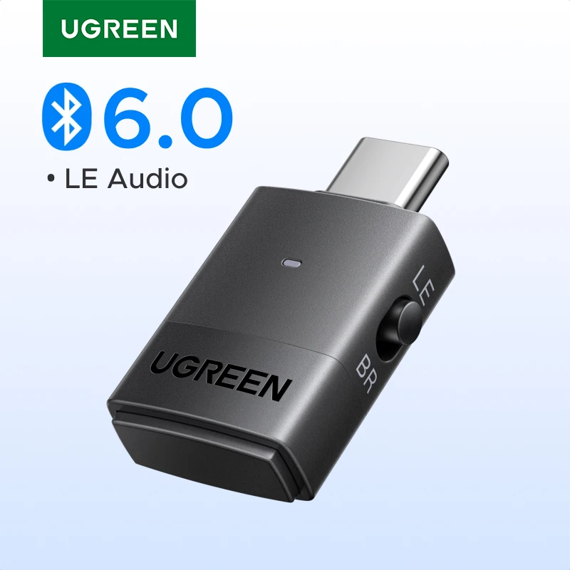 UGREEN USB-C Bluetooth Adapter for PS5, Gaming Consoles & PC, Bluetooth 6.0 Transmitter with LE Audio, aptX Adaptive/HD/aptX/SBC