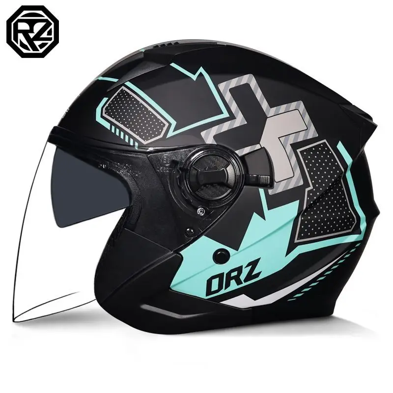 

ORZ 3/4 Open Face Helmet Motorcycle 3C Dot Approved High Quality Motocross Helmets Шлем Для Мотоцикла