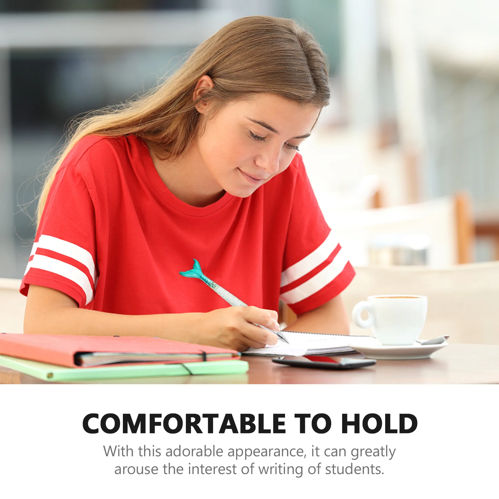 4 قطعة قلم حبر جاف حورية البحر 0.5 مللي متر أسود 1.0 مللي متر أزرق طرف مزدوج جل أقلام لكتابة الرسم القرطاسية الاطفال الطلاب القلم #6