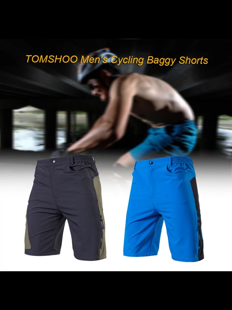 AliExpress NONE Adults Cycle Shorts Running Shorts TOMSHOO Men's Baggy Cycle Shorts Breathable Loose-Fit Outdoor Sports  Cycle Running Shorts