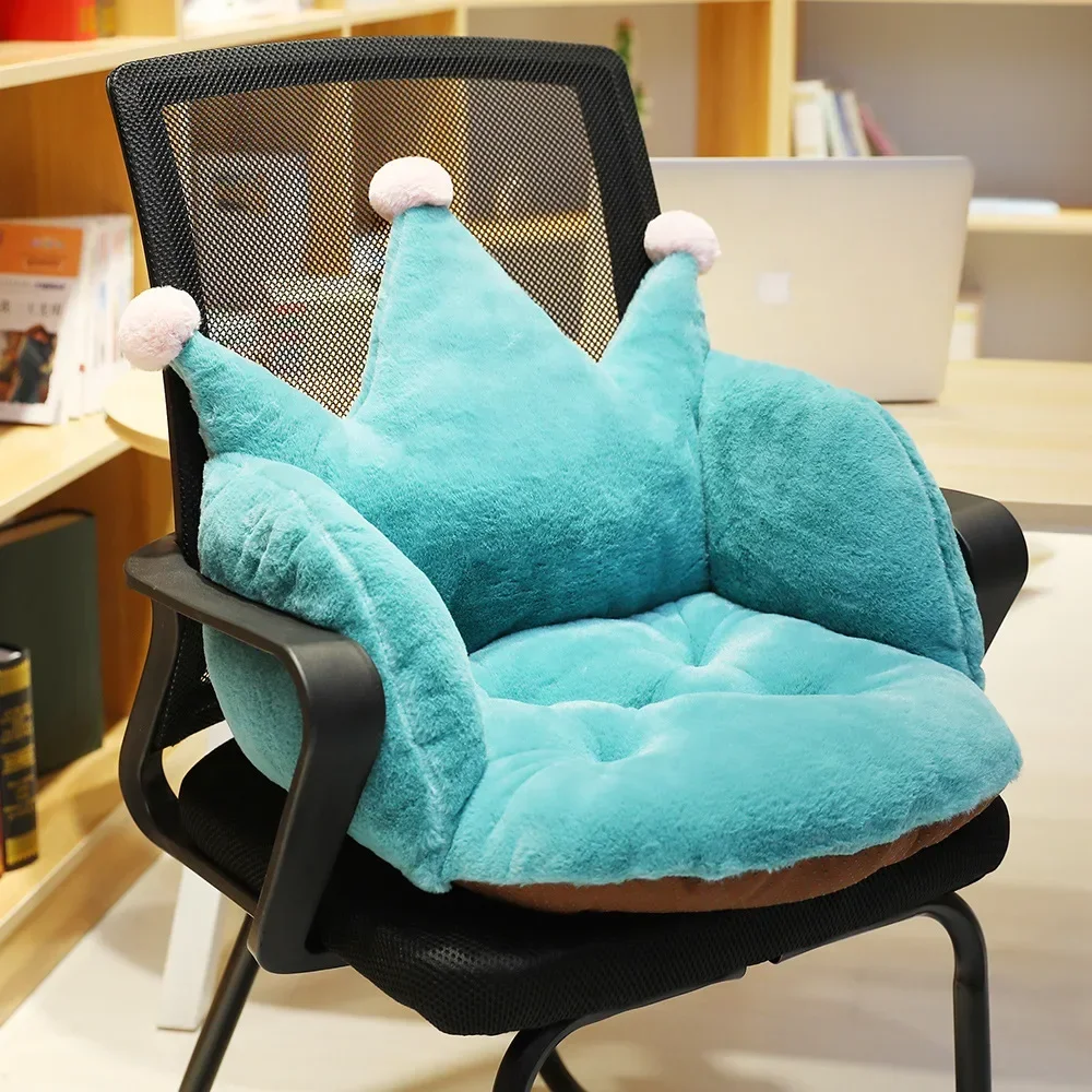 1 Pack Suede Crown Tatami Cushion Baby Learning To Sit Pregnant Women Reading Pillow Cushion Anti-fall Cushion Integrated