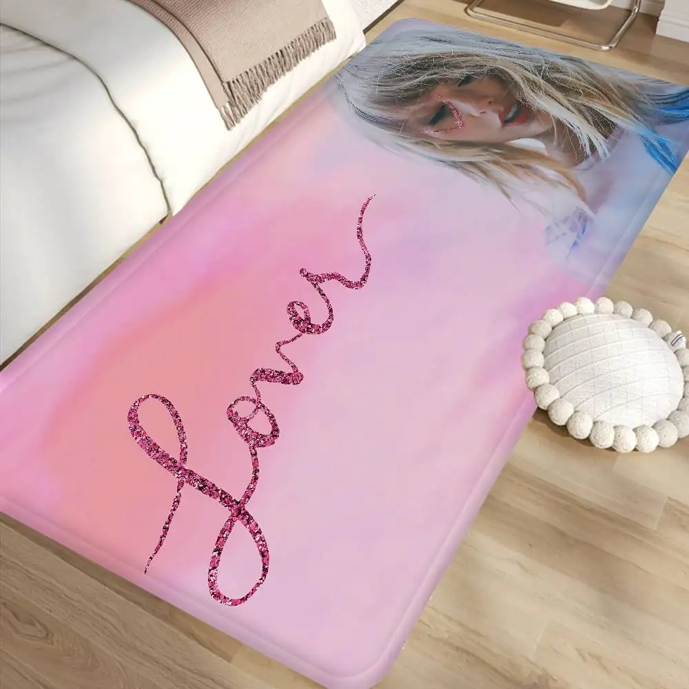 Pop Singer T-Taylor S-Swift Floor Mat Cheaper Anti-slip Modern Living Room Balcony Printed Bedside Mats
