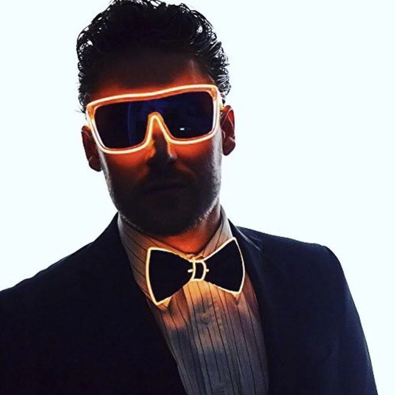 

10 Colors Blinking Neon Led Light Glasses Novelty Lighting Up Flashing Sunglasses For Concert Party Decor