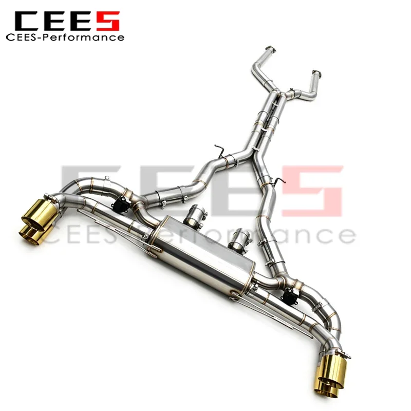 CEES Stainless Steel Catback Muffler for BMW XM G09 S68 4.4TT Label 2022-2024 Valvetronic Exhaust System Active Sound