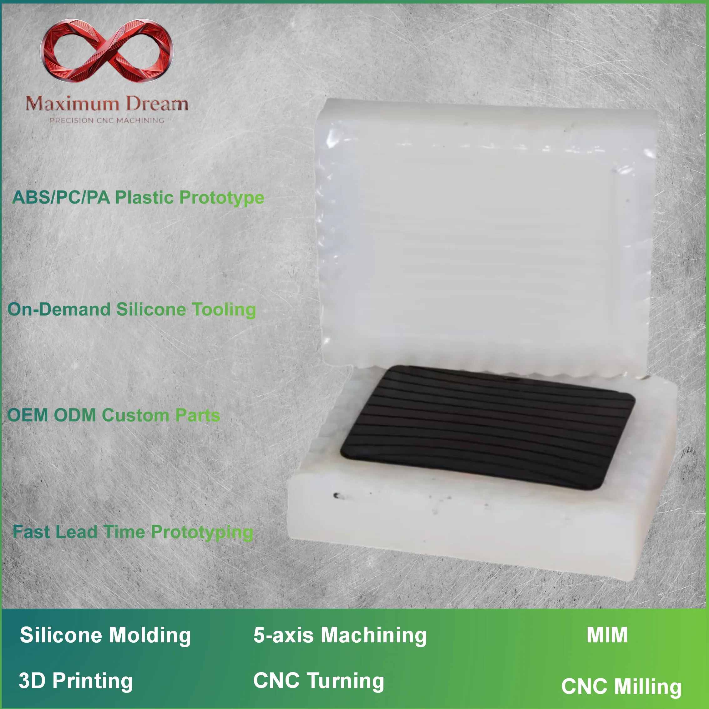 Vacuum Casting Service Custom Silicone Mold Urethane Casting ABS PC PA POM PP Rapid Prototype Low Volume Plastic Parts OEM ODM