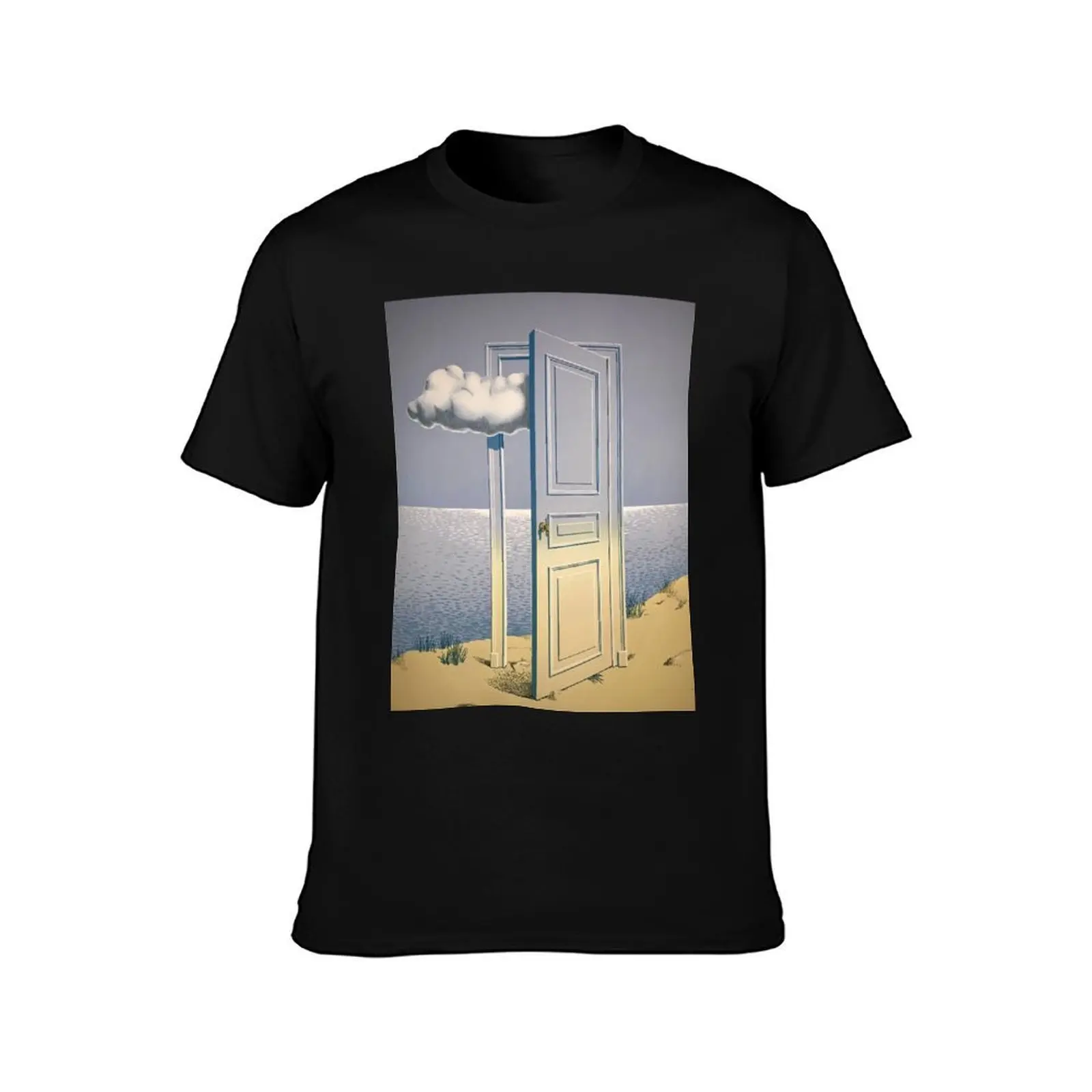 René Magritte Art Exhibition Poster, Vintage Art, Abstract Poster T-Shirt, Summer Casual Cotton Tee, Oversized Streetwear Tops