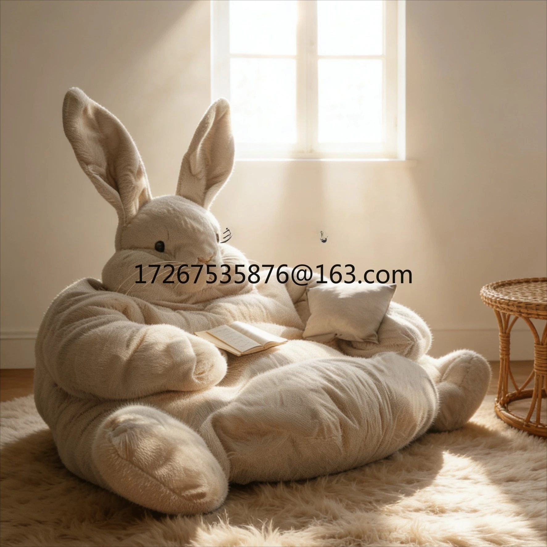 

Cute rabbit sofa plush lazy sofa chair cartoon single home leisure sofa