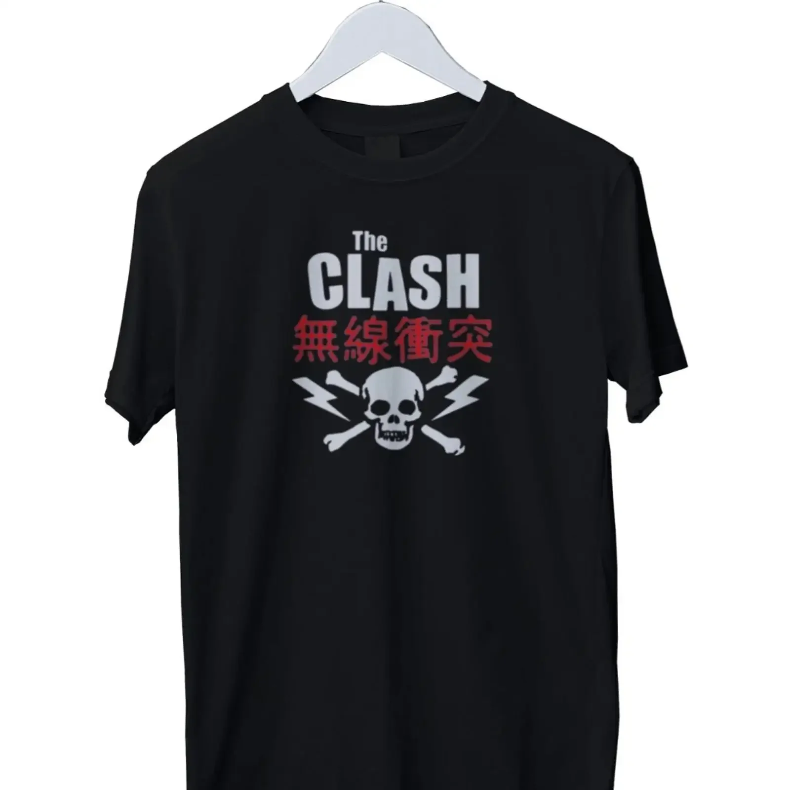 The Clash Band Music Print Mens T Shirt S M L XL 2 3 4 vintage Washed homme Breathable Top For Everyday Wear Casual Slightly