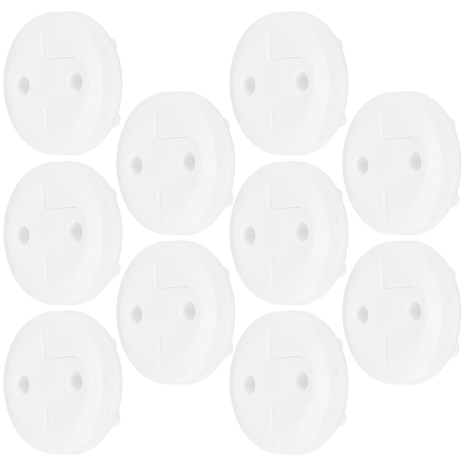 

10pcs Socket Protection Cover Child Proof Outlet Safety Segue Covers Plastic Replacement Plug Baby White French Style Long