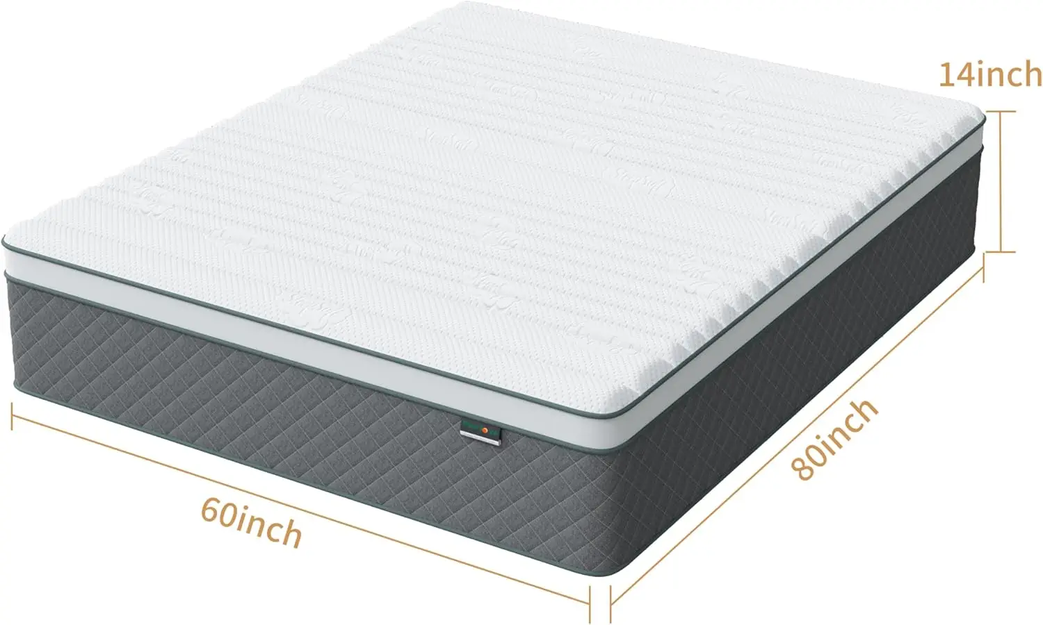 NEW 14 Inch Queen Mattress, Cooling-Gel Memory Foam and Pocket Spring Hybrid Mattress, Queen Bed Mattress in a Box