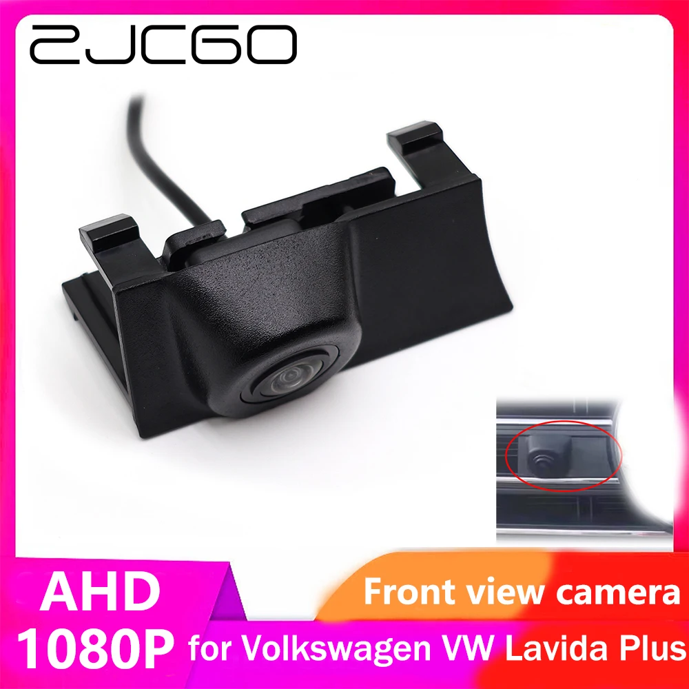 ZJCGO AHD CVBS 1080P 170° Car LOGO Parking Front View Camera for Volkswagen VW Lavida Plus 2018 2019 2020 2021 2022