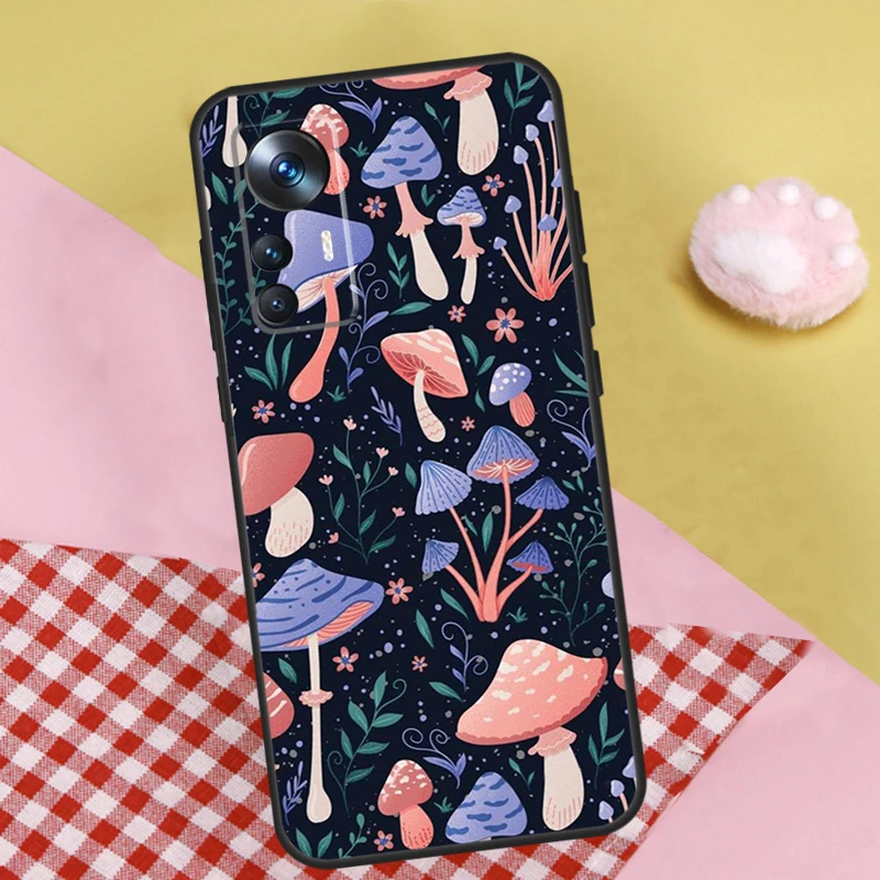 Trippy Mushroom Case For Xiaomi 13T Pro 11T 12T 12 13 Lite 12X POCO X5 X3 Pro F4 X4 GT M5 M5s F3 F5 Cover