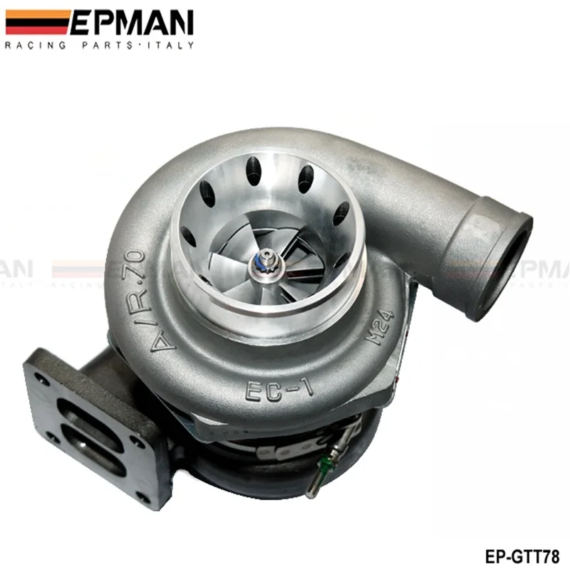 EPMAN Sport T78 Turbocharge T4 Twin Scroll Turbo Charger V Band  Turbine 500-1000HP with Gaskets EP-GTT78