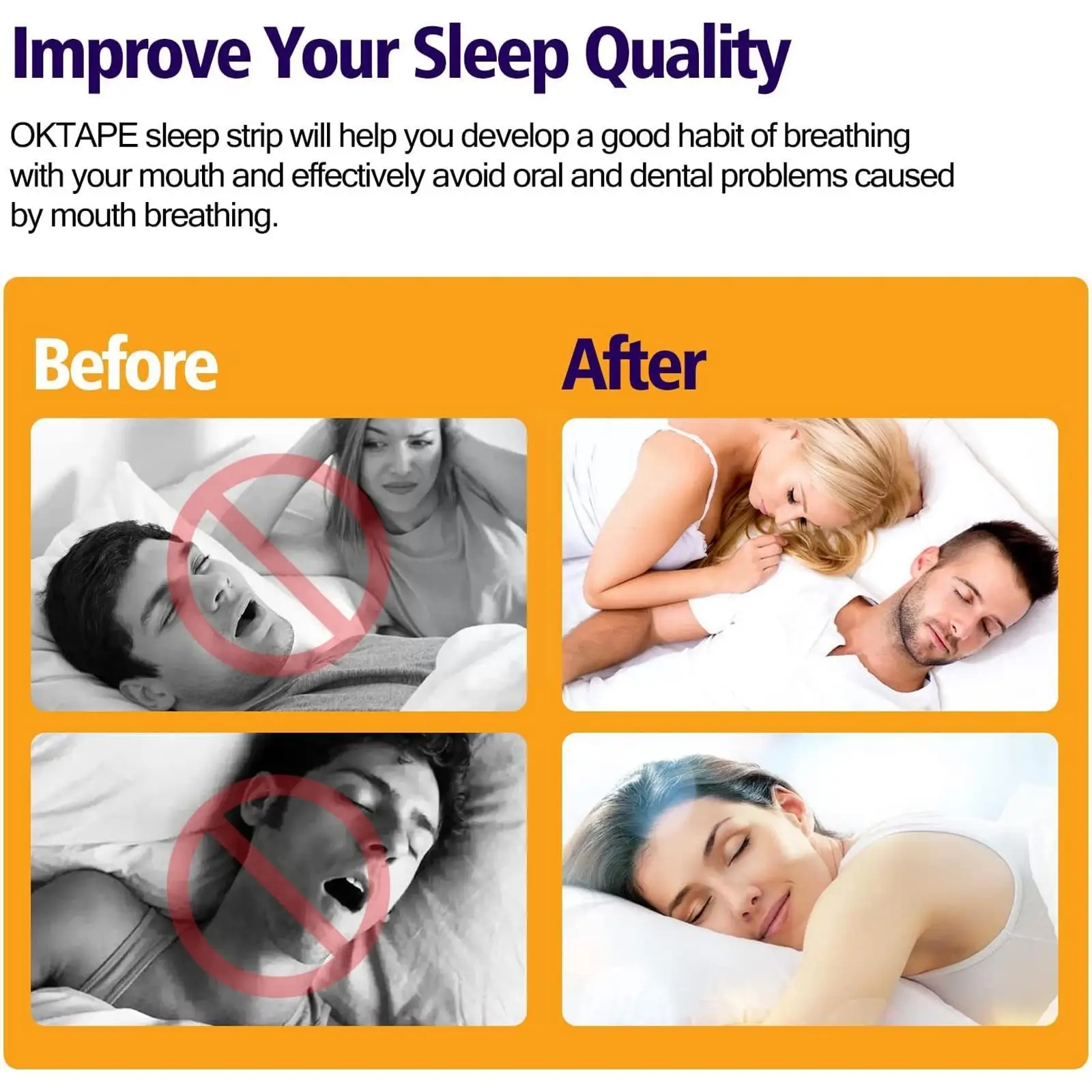 ไม่เป็นอันตรายริมฝีปาก Anti-Snoring สติกเกอร์เด็กผู้ใหญ่ Night Lip Patch Orthosis ปากแก้ไขจมูกเทป Sleep Impro s6Z8