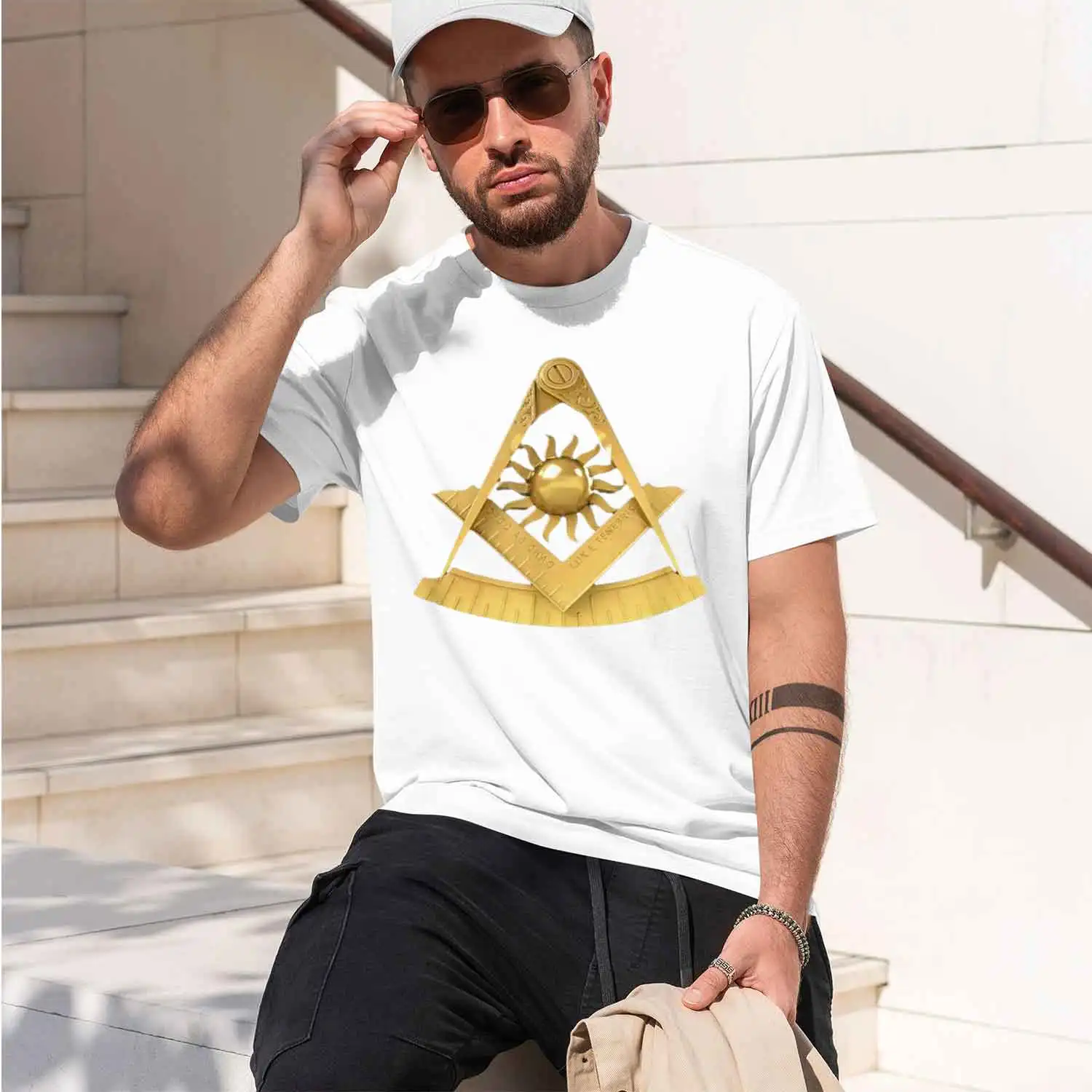 Ma Past Master Emblem Square Comp Freemason Men Sweatshirts Hoos Fashion Winter/Fall Sportswears Design 2026 New Model Short-sle