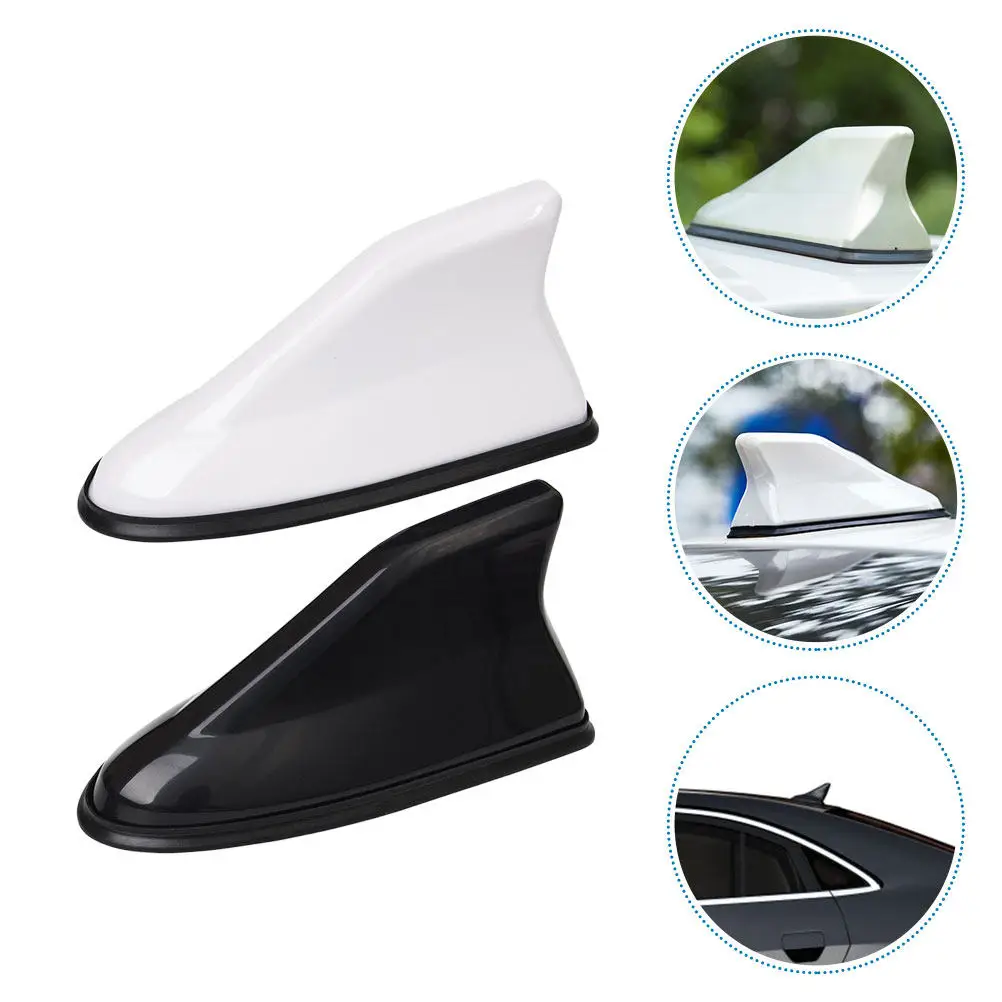 

2Pcs Car Shark Fin Tail Wings High Durability Plastic Rear Spoilers Universal Auto Tail Wing Decoration for Car Modification and
