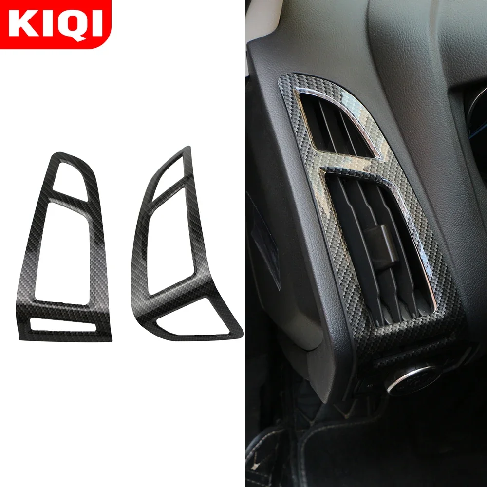 KIQI Interior Accessories for Ford Focus 3 MK3 2015 - 2018 LHD Air Vent Outlet Panel Decoration Cover Trim Stickers