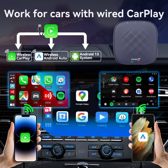 2024 NEW CarlinKit CarPlay Ai Box Qualcomm QCM6125 8-Core CPU Android 13  Wireless Carplay Android auto GPS For Wired CarPlay Car - AliExpress 34