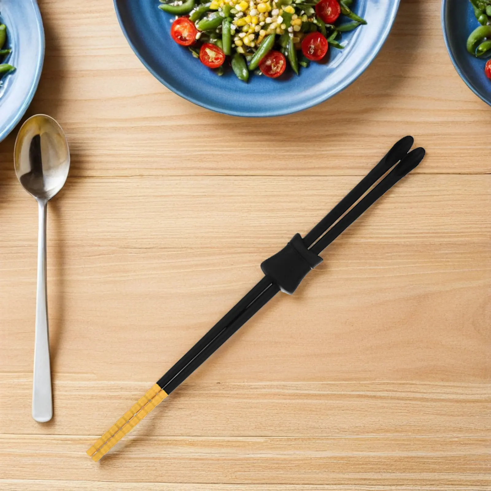 1Pair Long Heat Resistant Silicone Chopsticks Hot Pot Frying