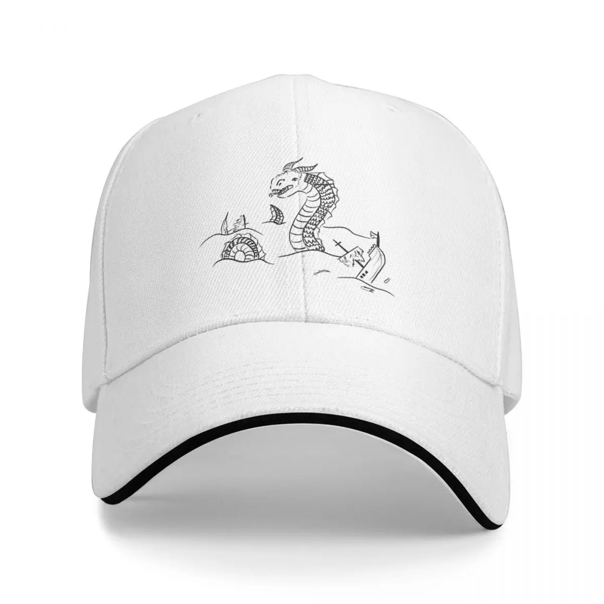 Sea Serpent sinking ships Baseball Cap Fluffy Hat funny hat party Hat Woman Men's