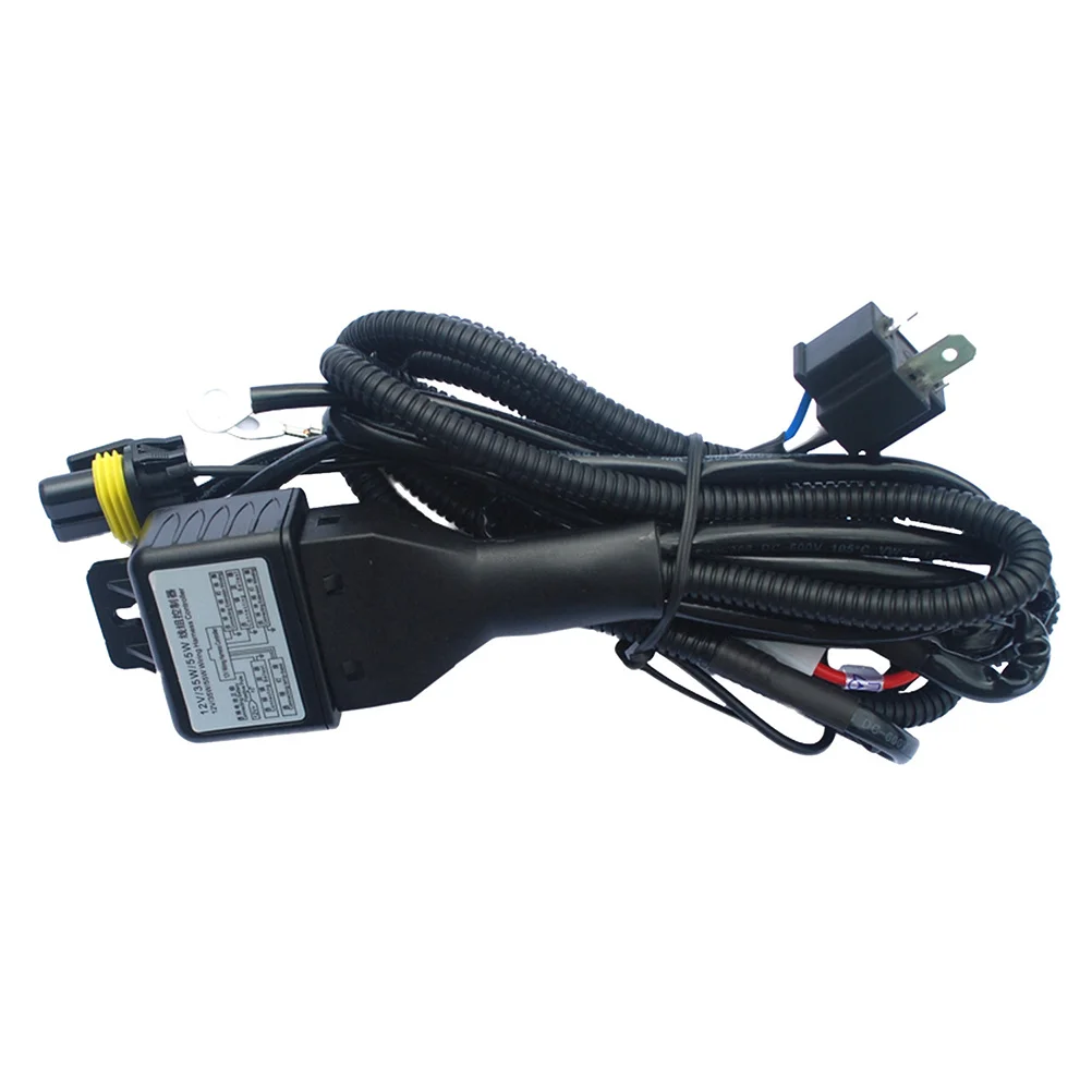 

Xenon Light Wiring H4 Booster Flame Resistant Durable Relay Harness For Car Led Conversion Wiring Harness For