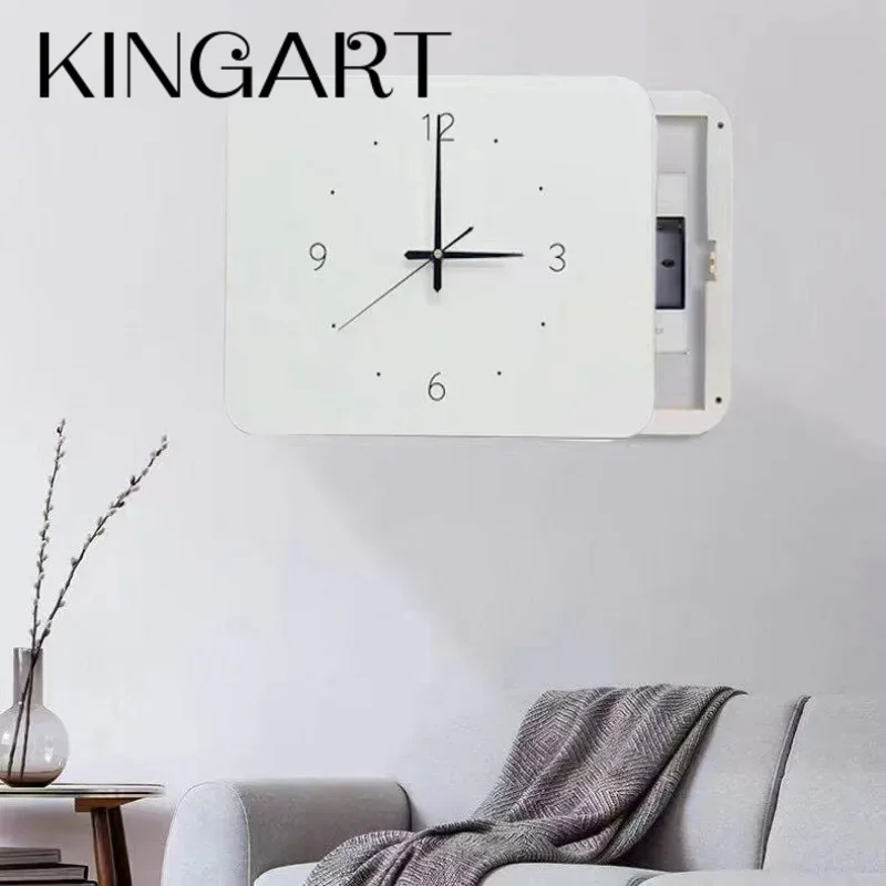 

Big Wall Clock Simple Square Wall Clock Interior Decoration Electric meter box Living Room Wall Clock Modern Design