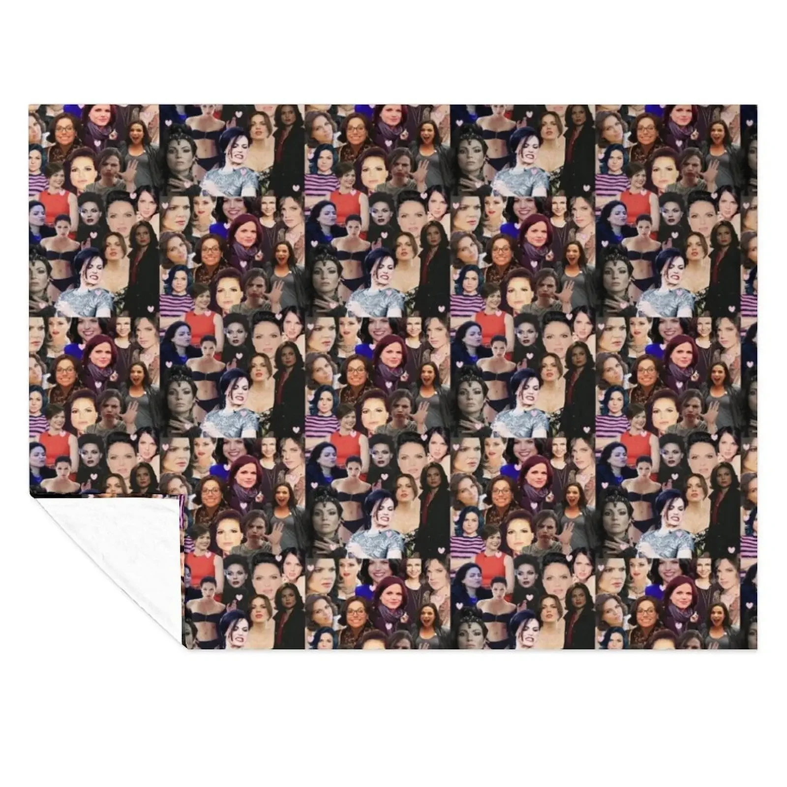 

Lana Parrilla collage Throw Blanket Sofa Quilt Decorative Sofas cosplay anime Quilt Blankets