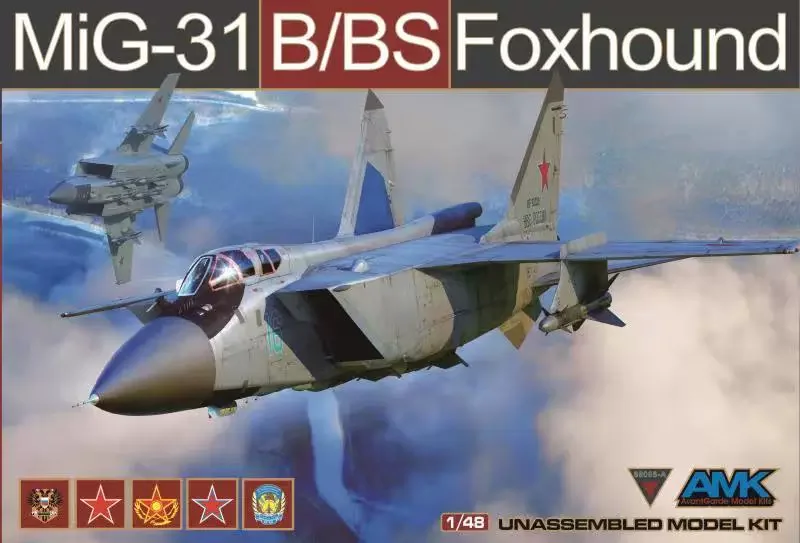 

AMK Model 1/48 Aircraft Model Kit 88008-A MiG-31 B/BS MiG-31 Foxhound Fighter，for Scale model kit, DIY collection toys