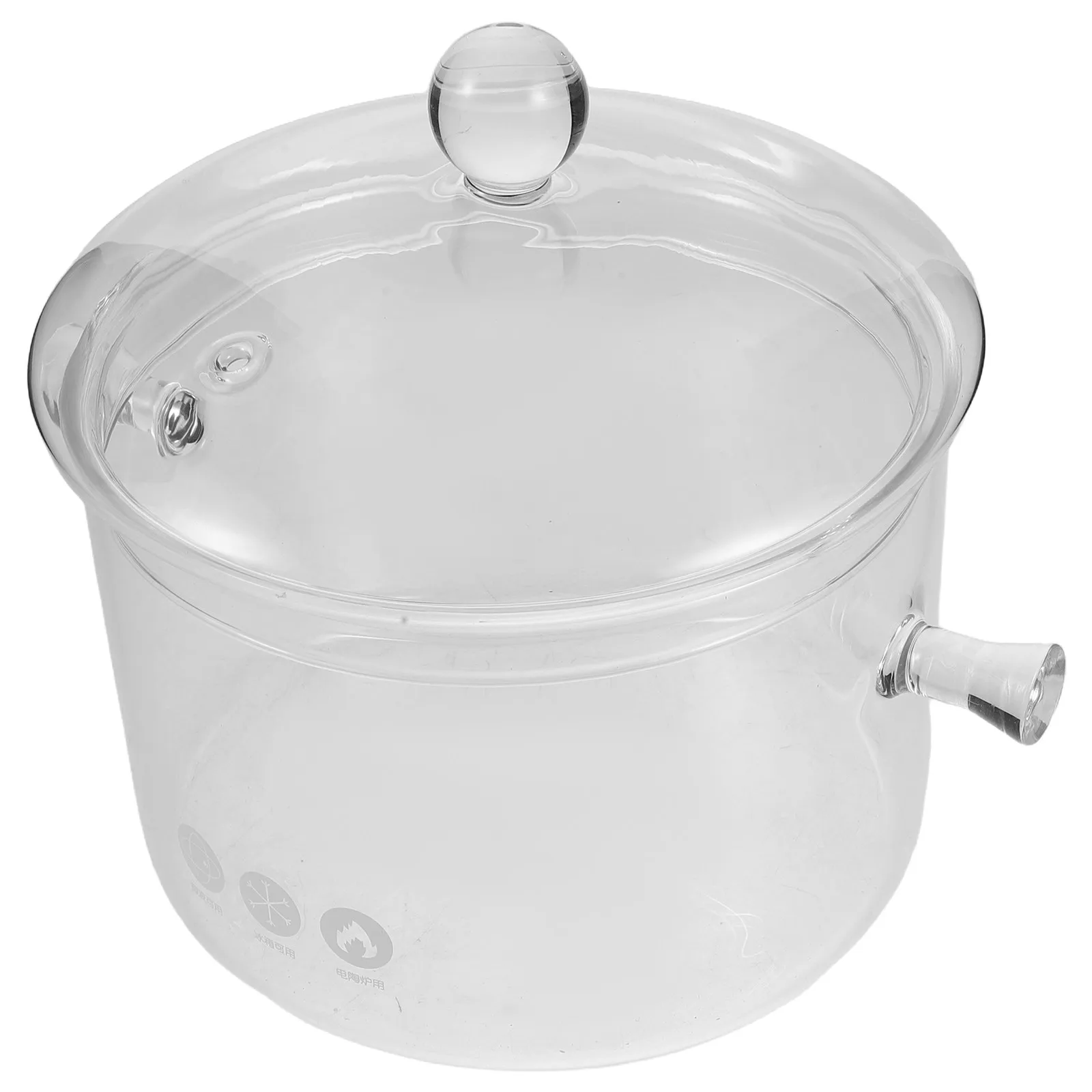 

Кастрюля из прозрачного стекла объемом 1900 мл с парозащитной крышкой, двойными ручками, термостойкая, для супов, рагу, каш, для газовых плит