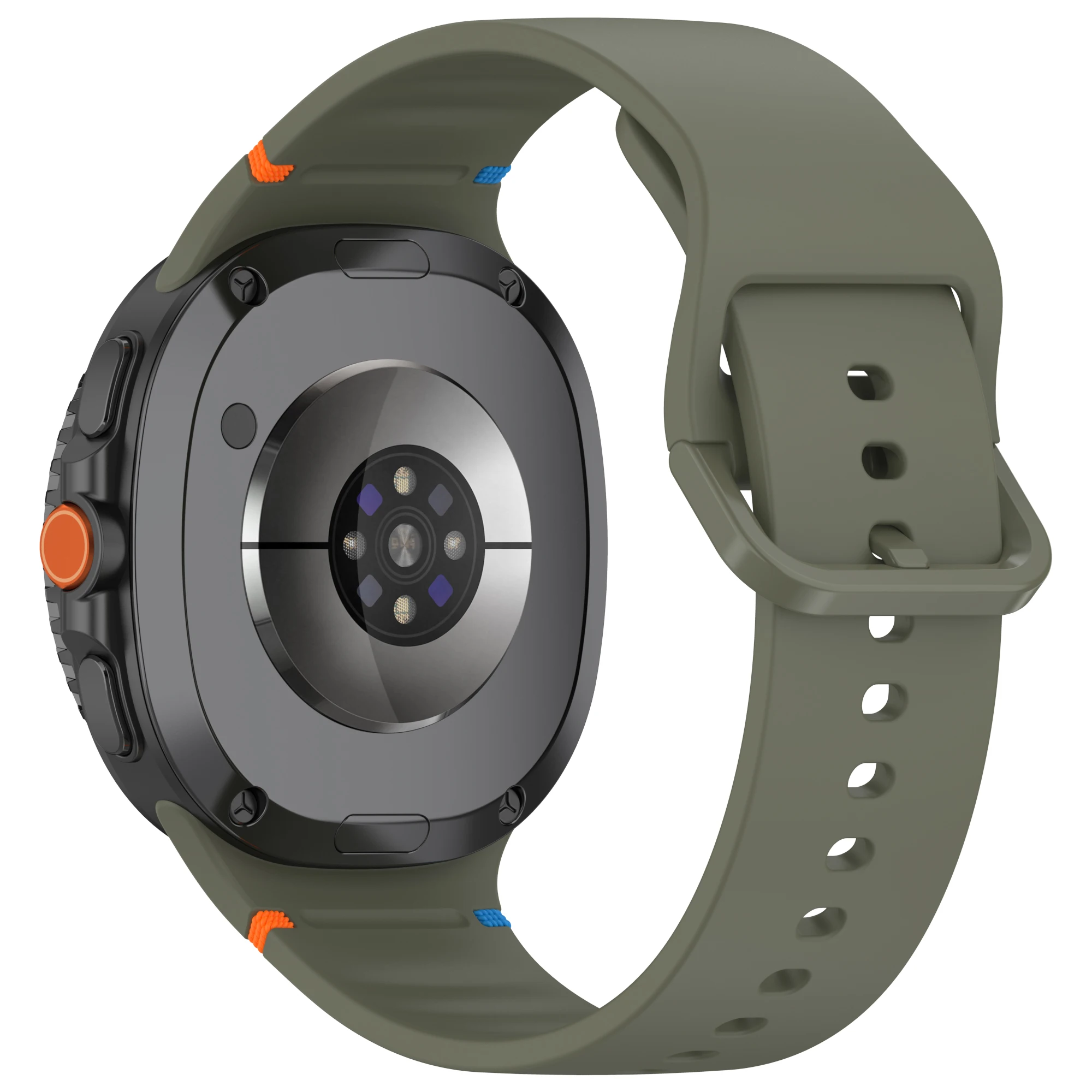 حزام رياضي من السيليكون الناعم لساعة سامسونج جالاكسي 8 كلاسيك 46 ملم/ساعة جالاكسي 8 40 ملم 44 ملم حزام ساعة متين لساعة جالاكسي 8