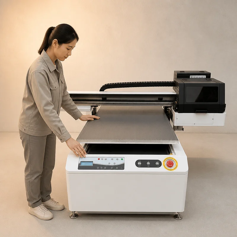 UV Flatbed Printer Digital UV Printing Machine for A1 size Acrylic Glass Wood Ceramic Metal PVC Phone Case Printing