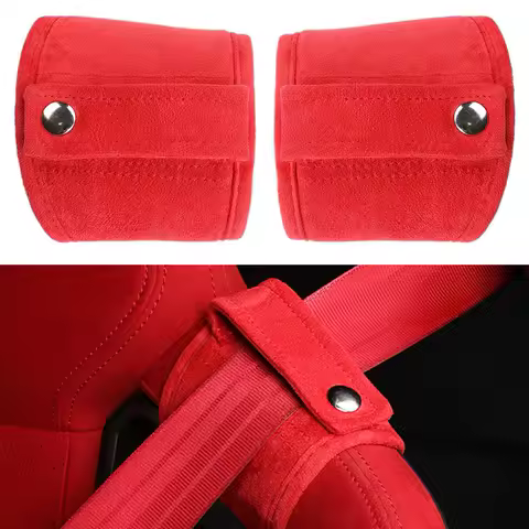 2PCS Premium Silk Like Suede Seat Covers for Honda Civic Type R FL5 11 OEM Style Red Interior Accessories Simple Install