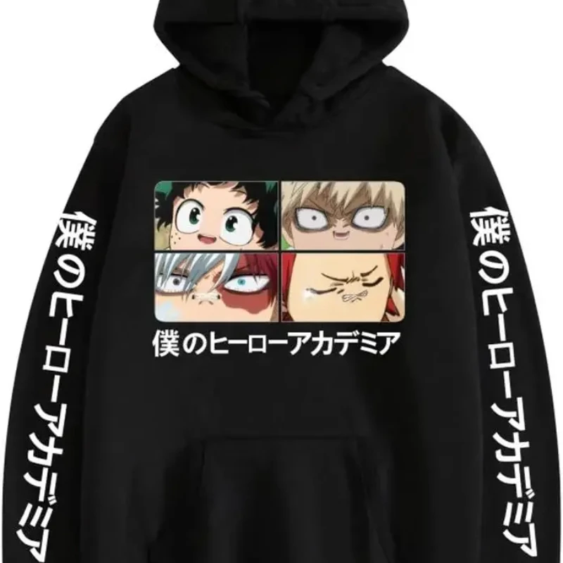 

RONGJUN аниме толстовка MHA Friends с принтом толстовка с капюшоном пуловер Deku косплей куртка пальто для женщин и мужчин