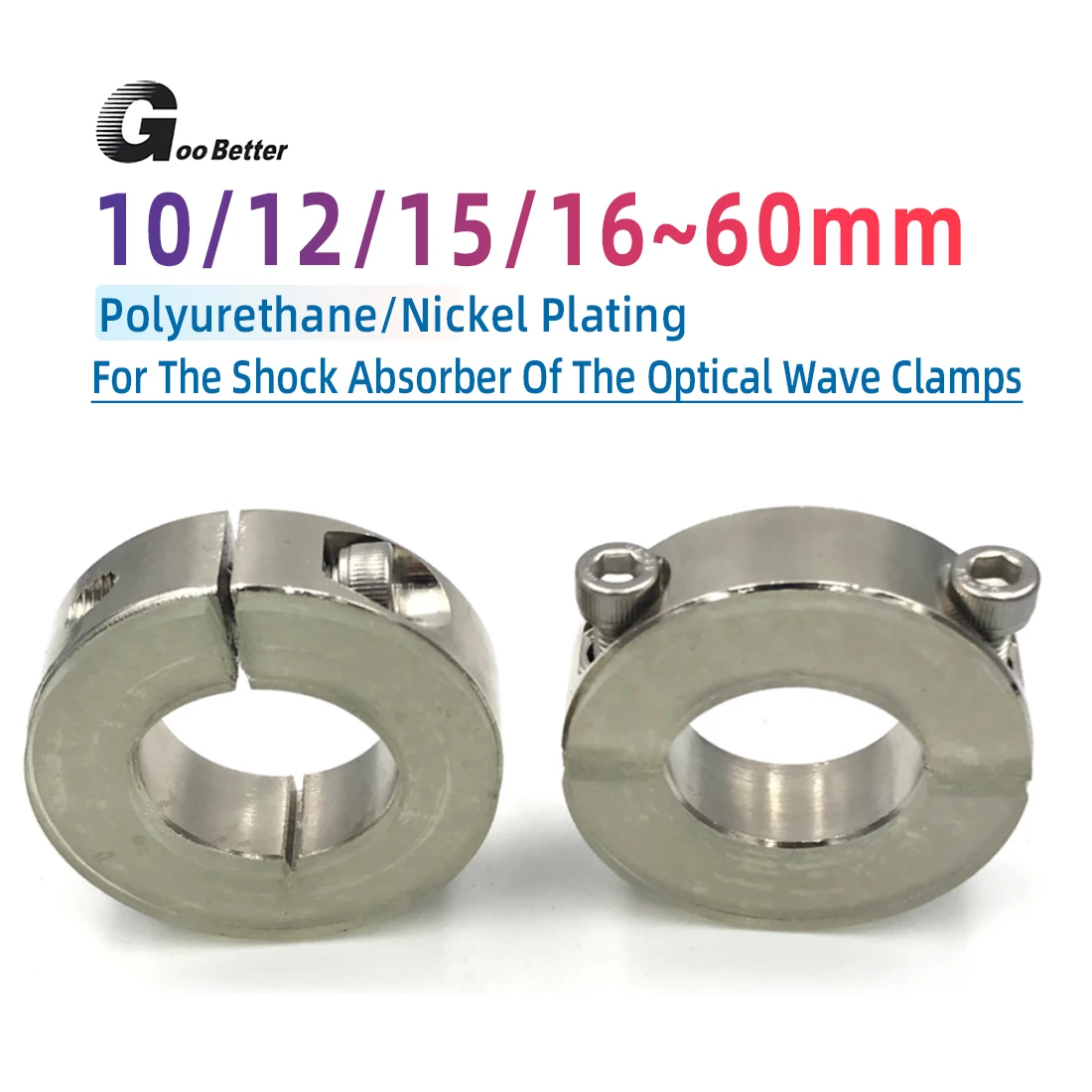 Clamp Collar Single/Double-Opening Retaining Ring Positioning Ring,Motion Clamping Ring With Polyurethane Washer