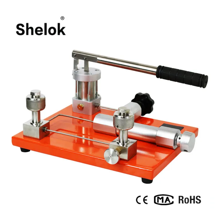 manual pressure test pump pressure comparator