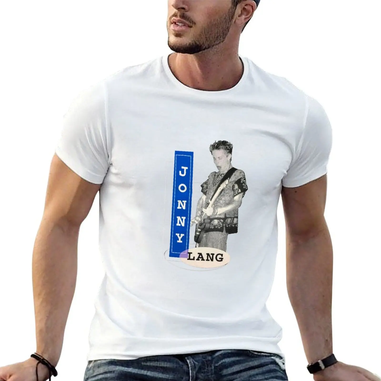 Vintage 90s Jonny Lang blues guitarist rock and n T-Shirt Basic All Season Solid T-Shirt