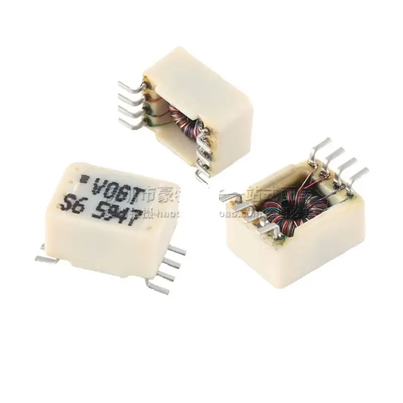 10pcs/common mode inductor filter patch imported miniature 4-wire 4.7MH EMI noise filter magnetic loop choke coil