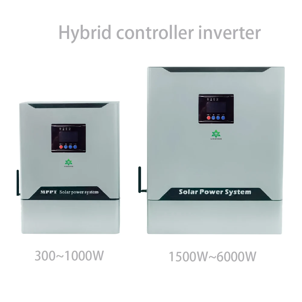 4000W 순수 사인파 하이브리드 태양 컨트롤러 인버터, 태양광 오프 그리드 시스템 24V 48V 용 MPPT 충전 컨트롤러 내장