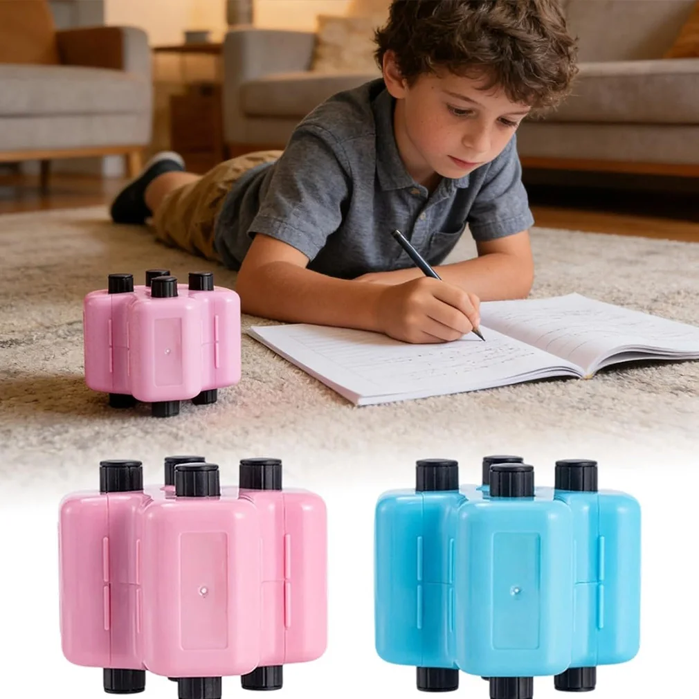 

4 in 1 Math Roller Stamp Set,Addition Subtraction Multiplication Division Practice Tool, Roller Digital Teaching Stamps for Kids